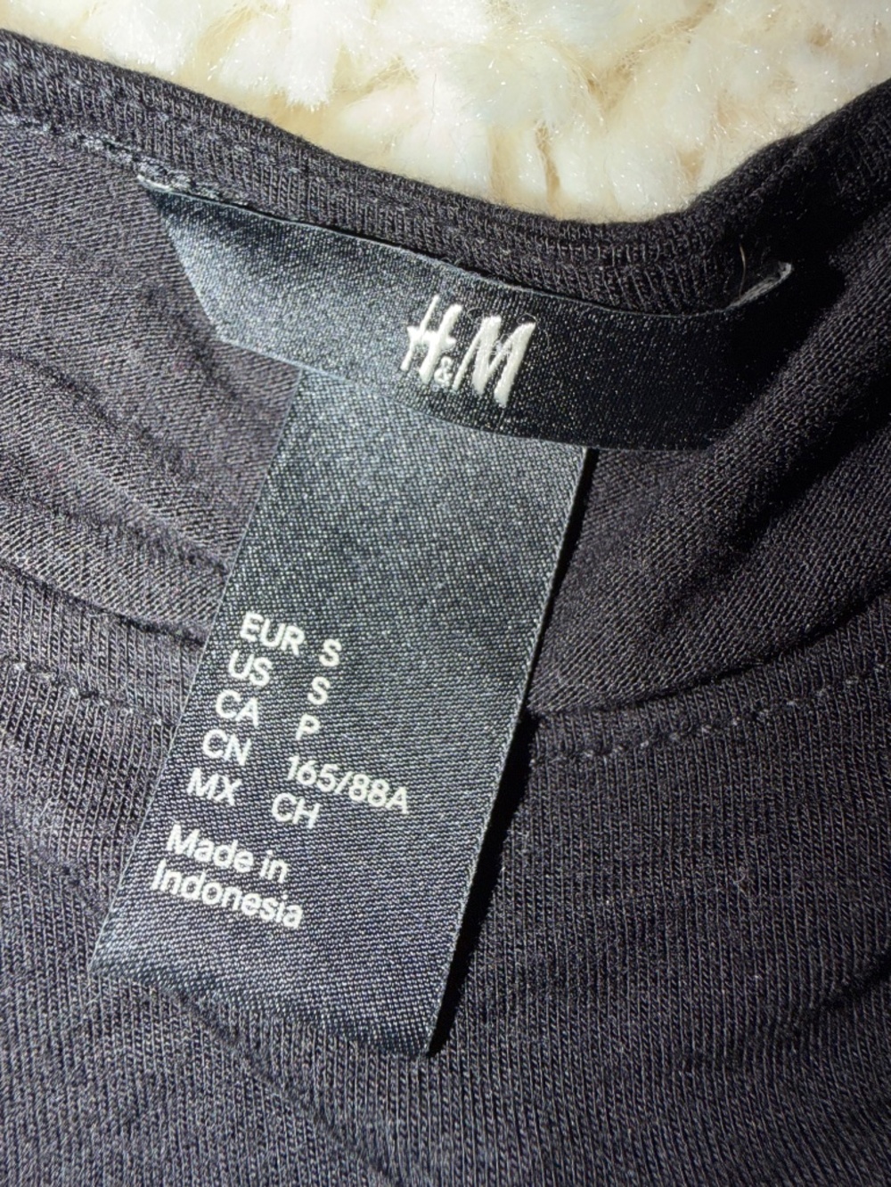 Lightweight H&M blouse H&M Black Sheer vintage of flow off the shoulder, unique - Picture 5 of 5